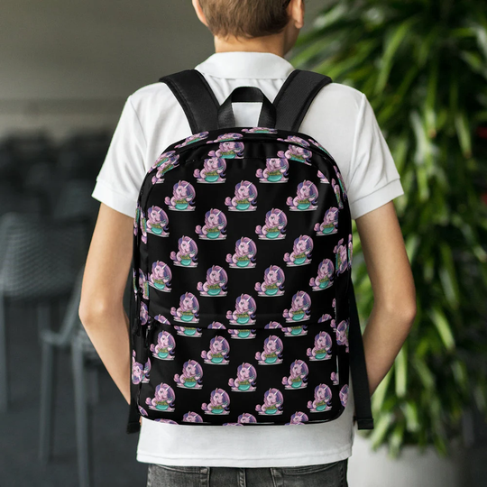 Unicorn Ramen Backpack, Pattern School Bag, Travel College Backpack Gift, Lover Theme Kid