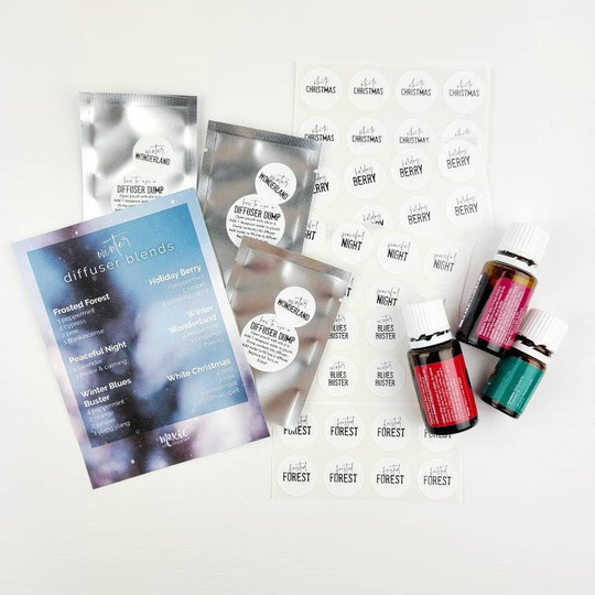 Winter Diffuser Blends | Labels + Optional Recipe Cards