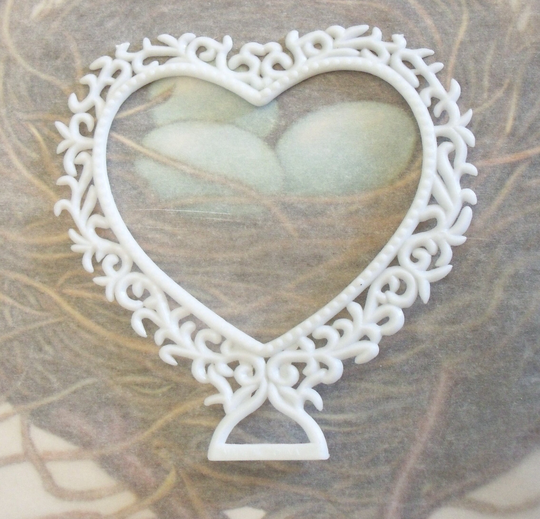 Vintage/Wedding Cake Topper Add-On Heart Frame Diy Crafting