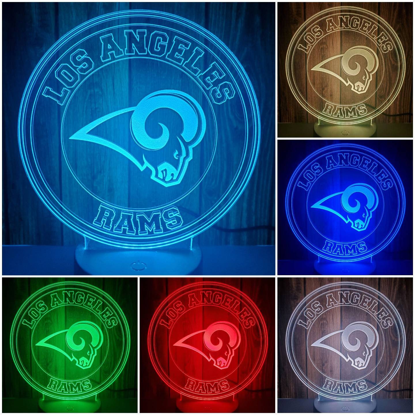 Los Angeles Rams 3D Lamp