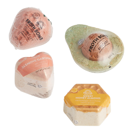 Pacha Soap Froth Bath Bomb: White/Gold by World Market