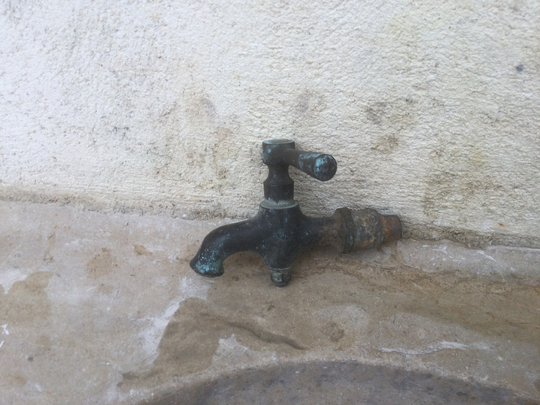 French Vintage Small Tap, Handmade, Bronze