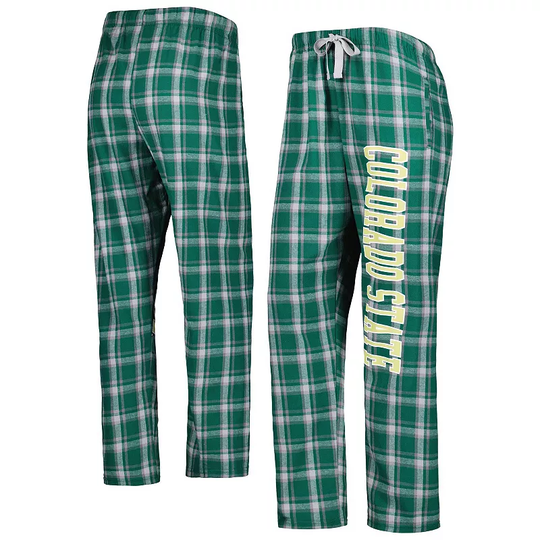Women's Green/Gray Colorado State Rams Haley Flannel Sleep Pants, Size: 2XL