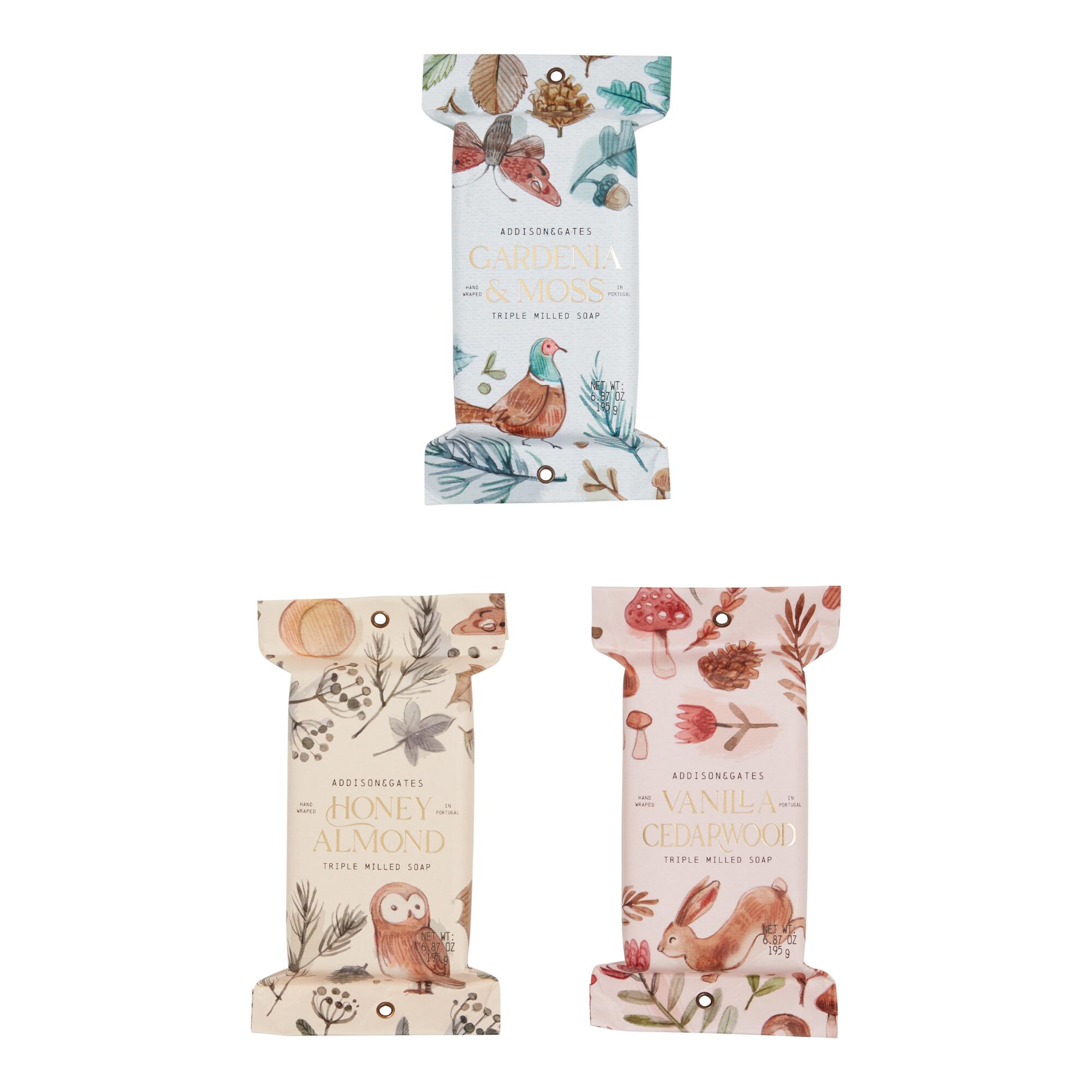 A&G Woodland Foliage Bar Soap: Pink - Paper by World Market