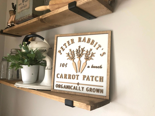 Easter Sign, Decor, Carrot Patch Wooden Sign