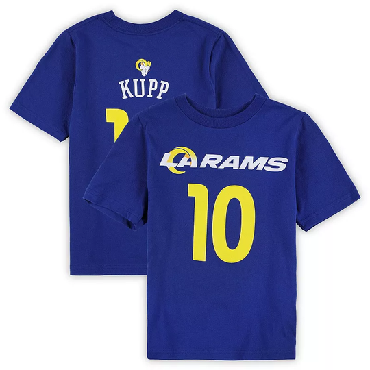 Toddler Cooper Kupp Royal Los Angeles Rams Mainliner Player Name & Number T-Shirt, Toddler Boy's, Size: 4T, Blue