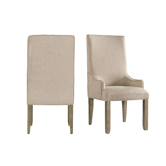 Picket House Furnishings Stanford Contemporary/Modern Polyester/Polyester Blend Upholstered Side Chair (Wood Frame) in White | DST300PC