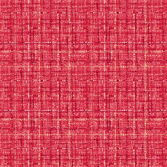 Coco ~ Raspberry Textured Grid Blender Cotton Fabric, Michael Miller 100% Raspberry Fabric