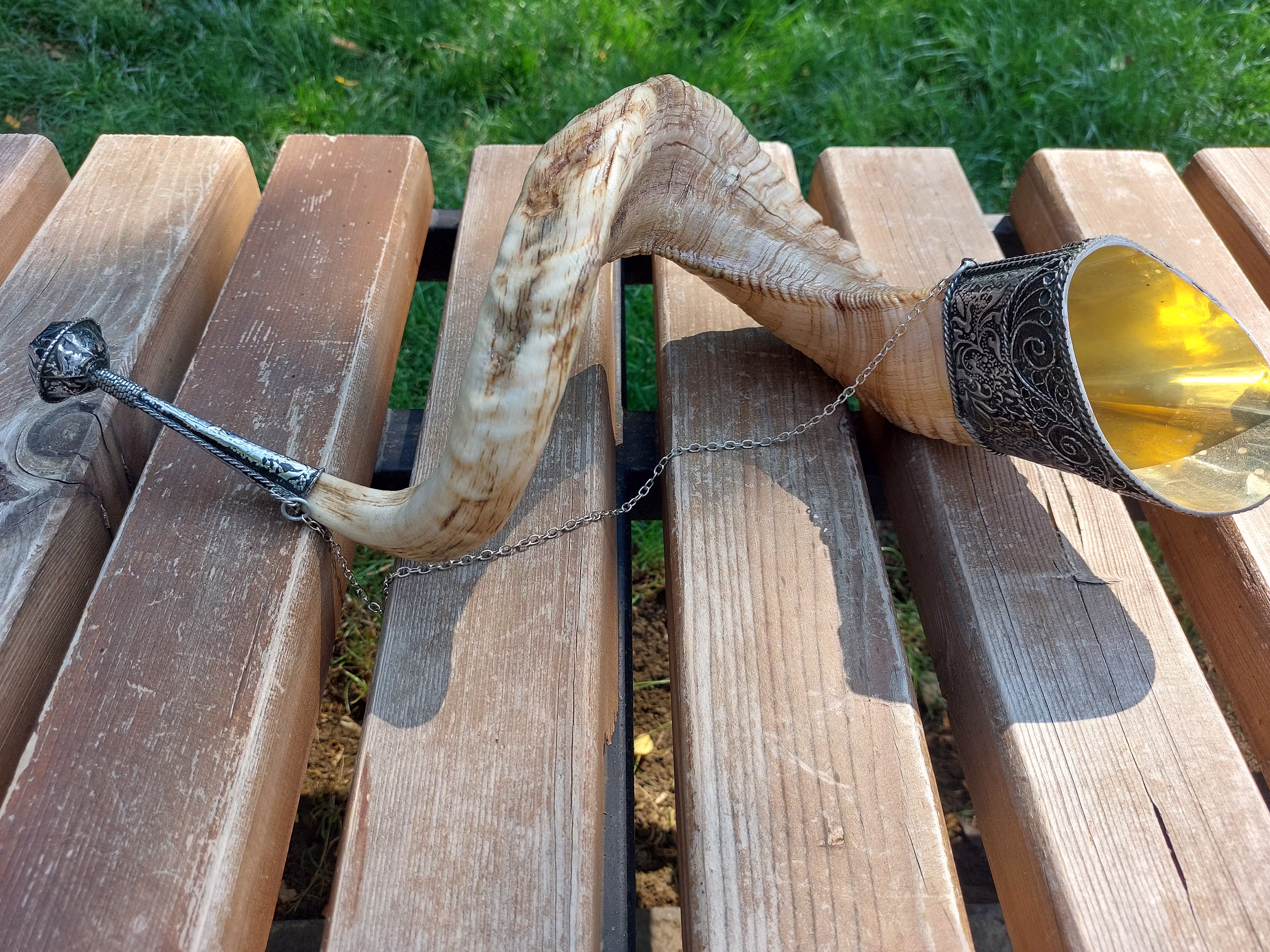 Handmade Drinking Wine Horn. Horn. Ram