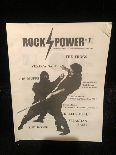Original 1990S Rock Power #7 Chicago Zine Magazine Cult Classic Veruca Salt Muffs Frogs Pixies Breeders Sho Kosugi