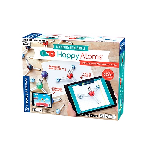 Thames & Kosmos Happy Atoms, Introductory Set with 17 Atoms (585002)