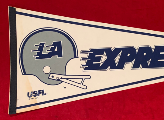 Vintage Early 1980's Los Angeles Express Usfl Football Full Size Pennant