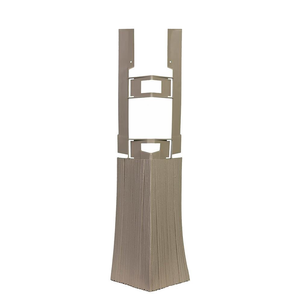 Novik NovikShake HS 5-Pack Shake Vinyl Siding Panel Weathered Blend 4.75-in x 19.25-in in Brown | 120070009