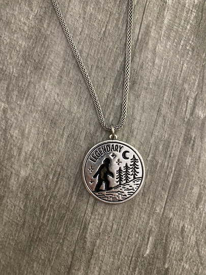 Stainless Steel Bigfoot Necklace