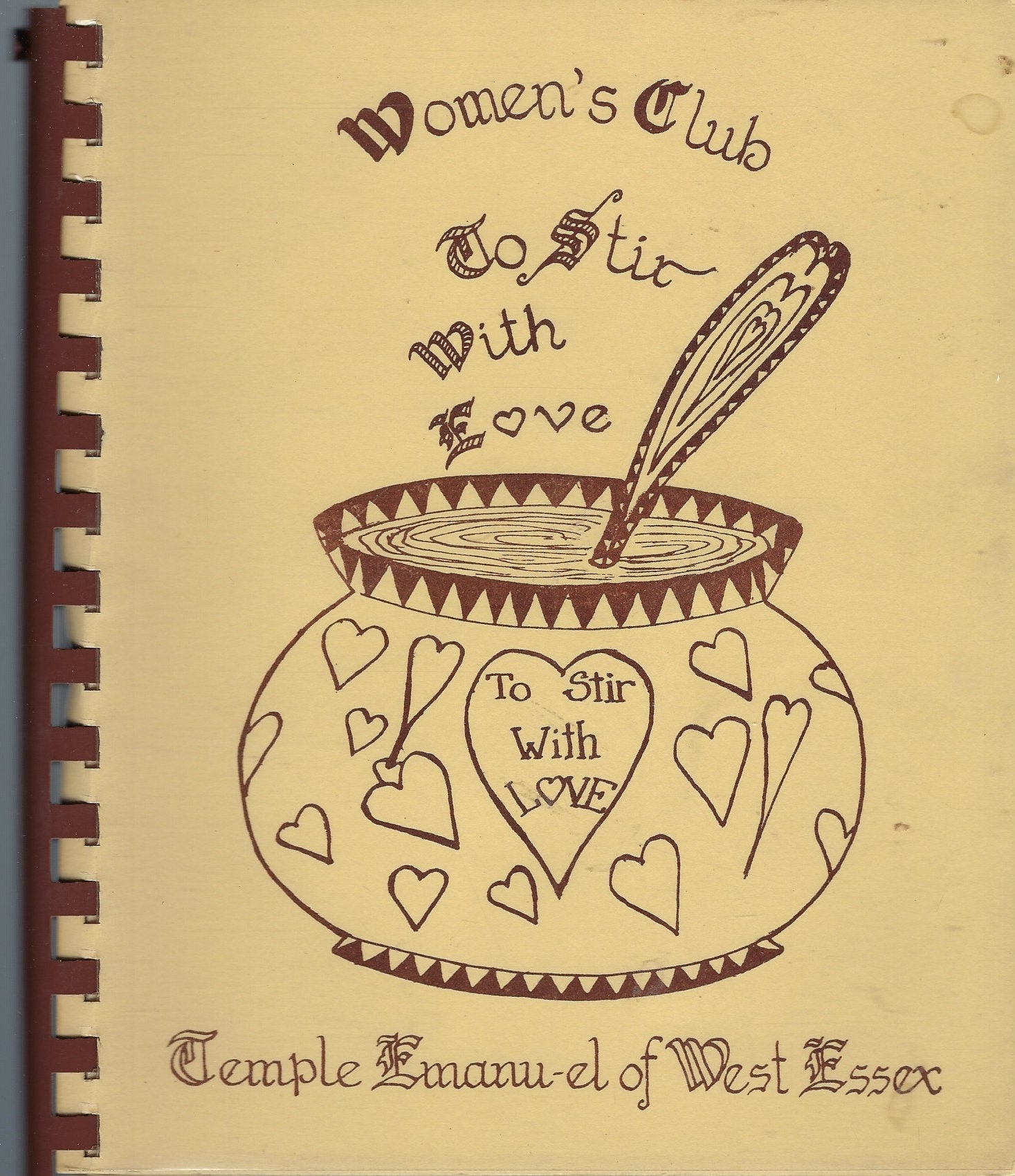 Livingston New Jersey Vintage Temple Emanu-El Of West Essex Ethnic Jewish Holidays & More Cookbook Nj To Stir With Love Rare Local Cook Book