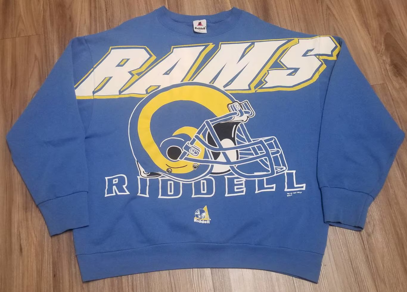 26X28, 1997 La Rams Sweater, 90S Sweatshirt, Vintage Rams Sweatshirt, 90S Sweatshirt, Xl Sweatshirt, St. Louis Sweatshirt