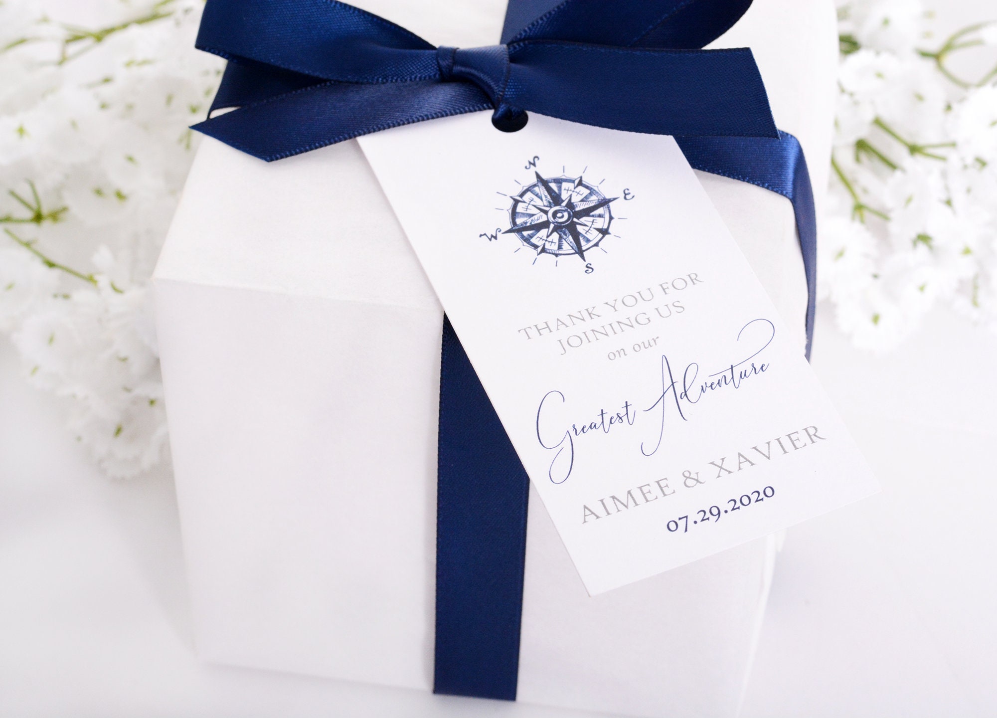 Wedding Favor Tags - Wine Bottle Tags, Box Card, Bag Personalized Adventure Hanging #wtg-331