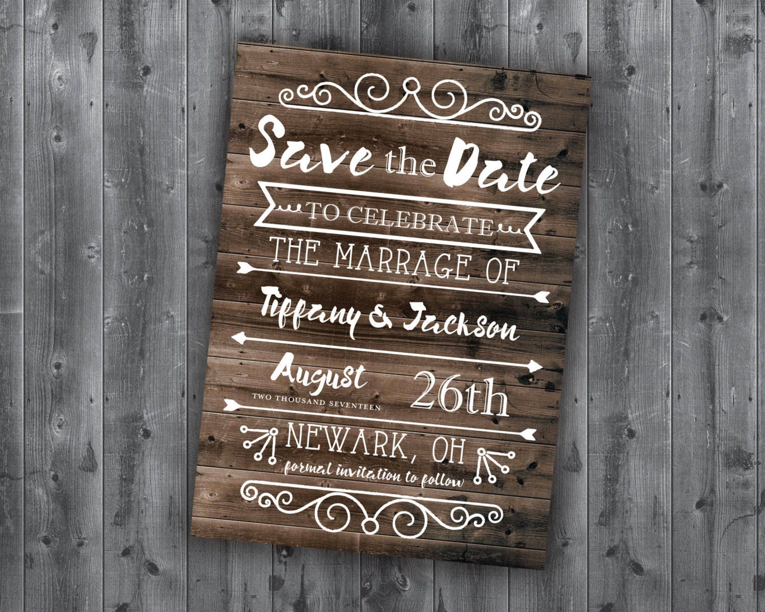 Save The Date Postcards, Template, Wedding, Affordable, Cheap, Invite, Wood, Postcard, Barn, Summer, Outside, Rustic Country