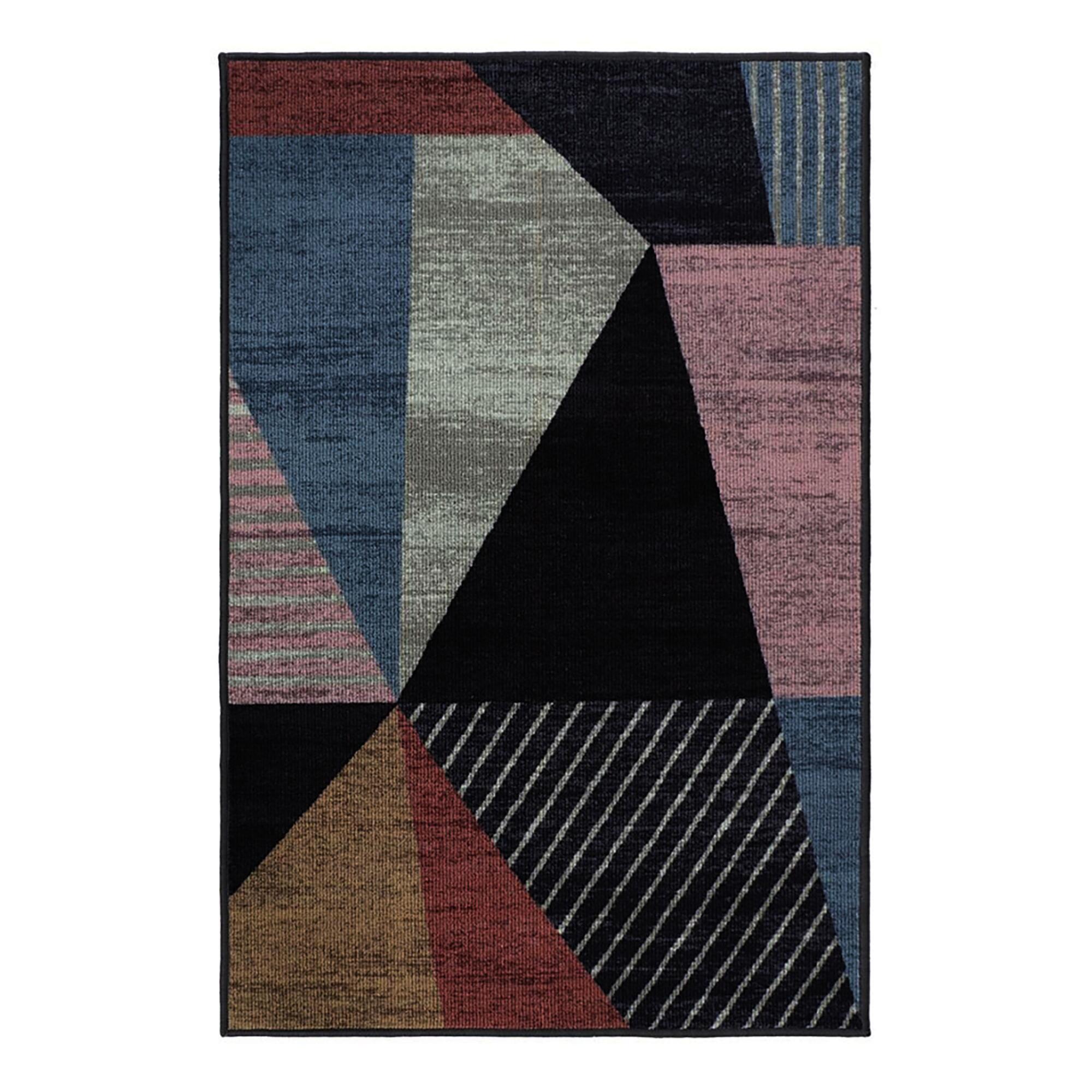 Multicolor Geometric Mid Century Area Rug by World Market