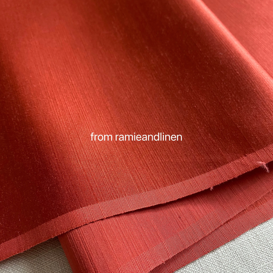 Silk Fabric, 28M/M Solid Color Heavy Cotton Blend Satin Half Yard By 44" Wide