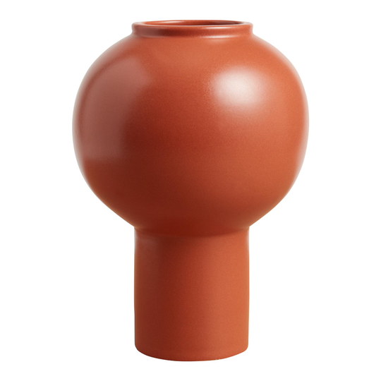 Brown Ceramic Pedestal Bulb Vase by World Market