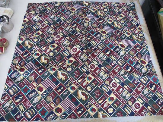 Vintage Mcdonald's Silk Scarf 1990S Free Shipping