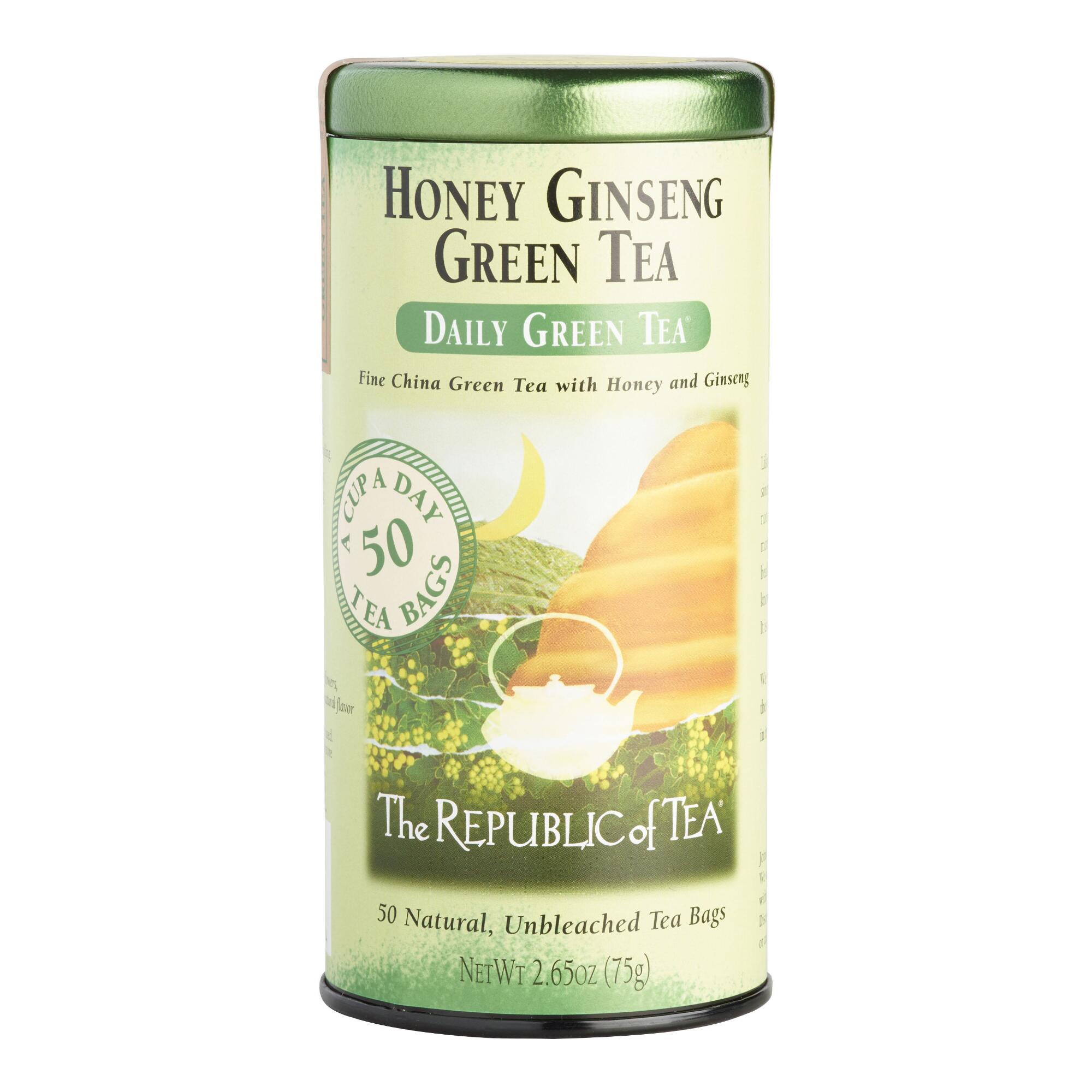 The Republic Of Tea Honey Ginseng Green Tea 50 Count by World Market