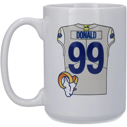 Aaron Donald Los Angeles Rams 15oz. Player Mug, Multicolor