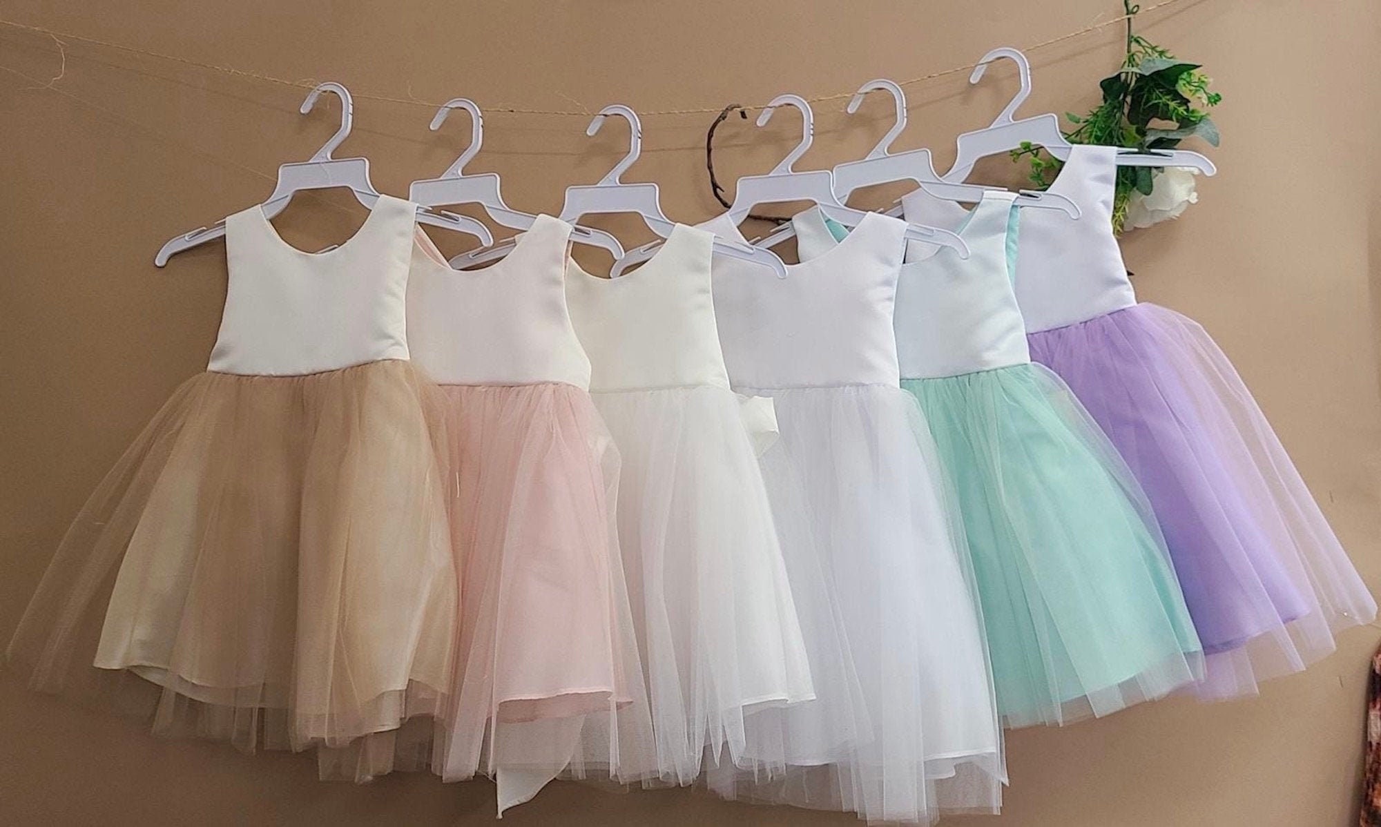 Christening Girls & Baby Dress Baptism White Girl Communion Flowergirl Naming Ceremony Baby Girl Dress Tulle Girls