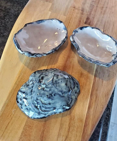 Oyster Shell Plates, Serving Shells, Appetizer Dish, Eastern Shore Decor, Seafood Restaurant Appetizers, Coastal Decor