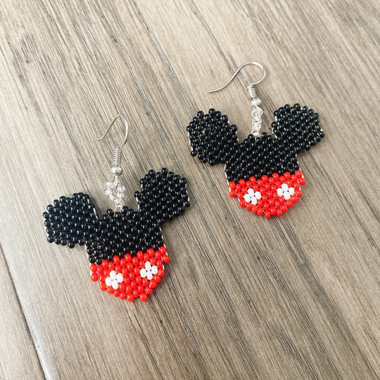 Mickey Beaded Earrings