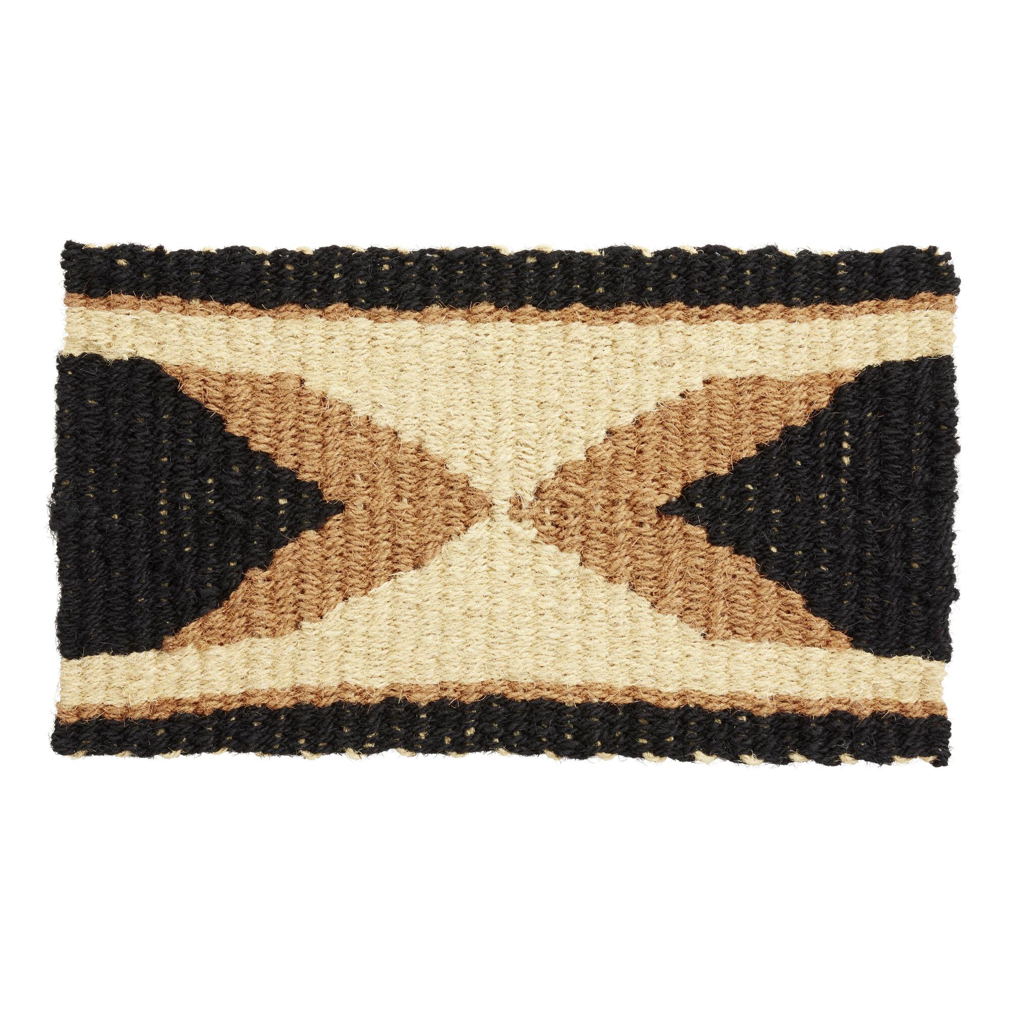 Black and Tan Arrow Reversible Coir Doormat by World Market
