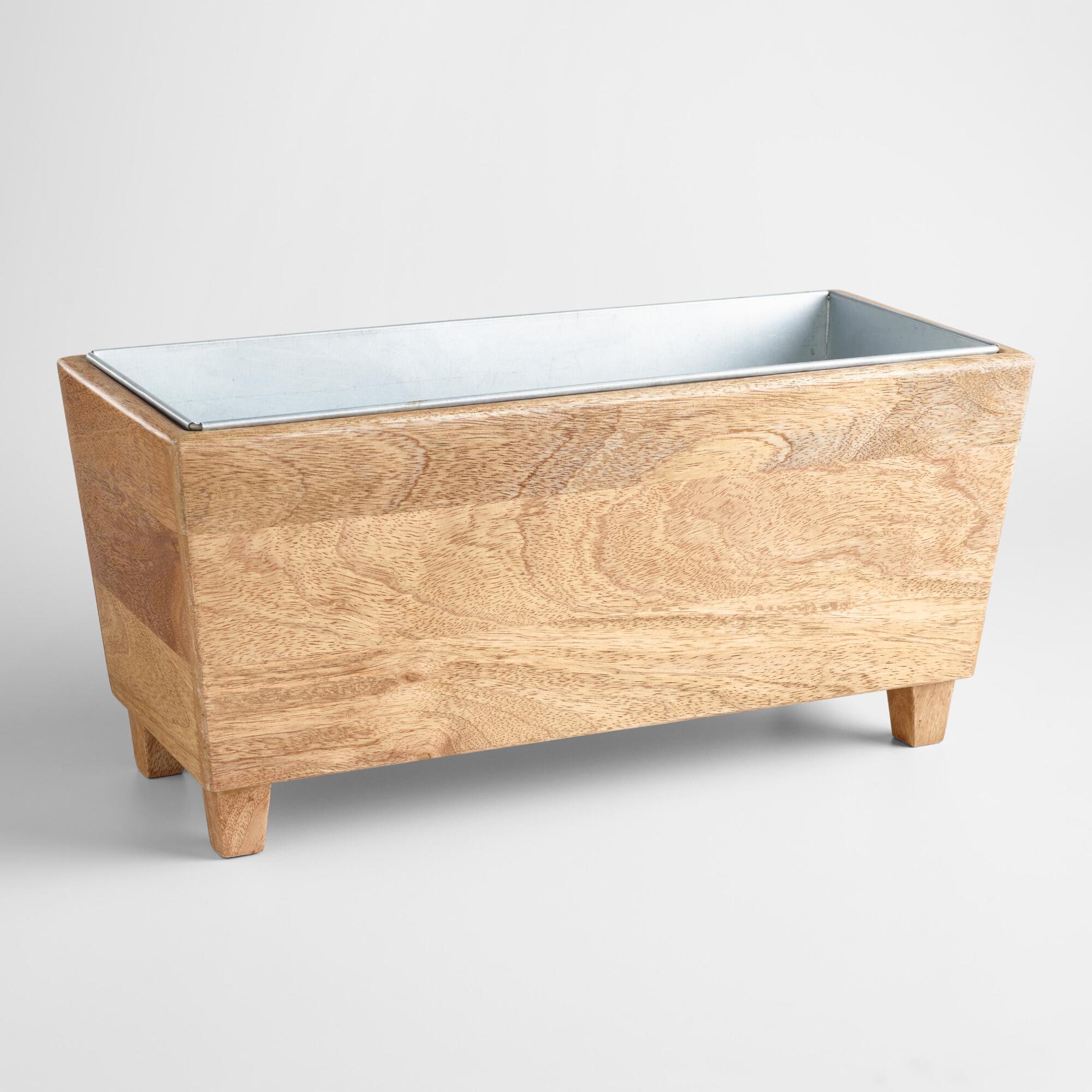 Wood Trough Wine Chiller by World Market