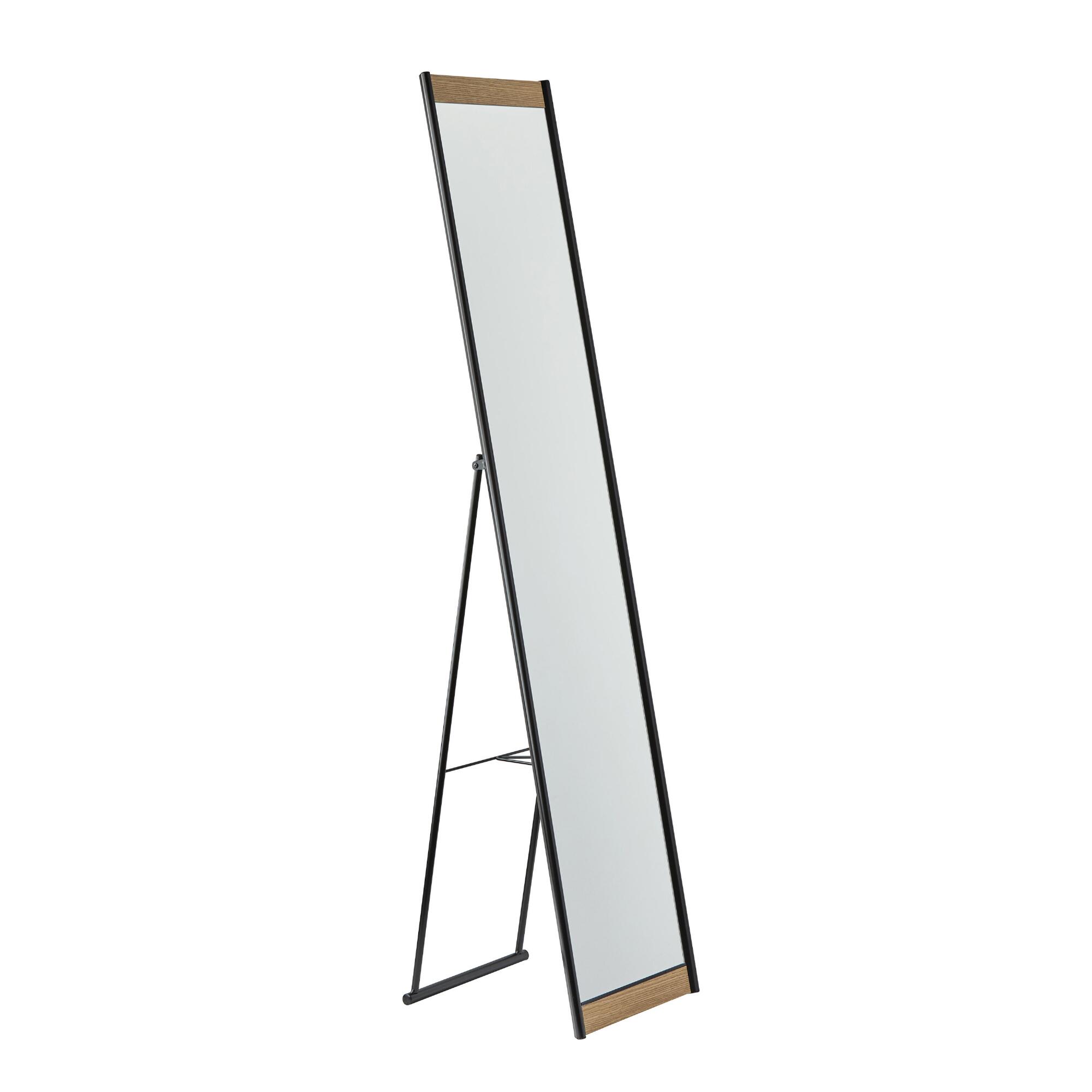 Metal And Wood Veneer Standing Full Length Albert Mirror by World Market