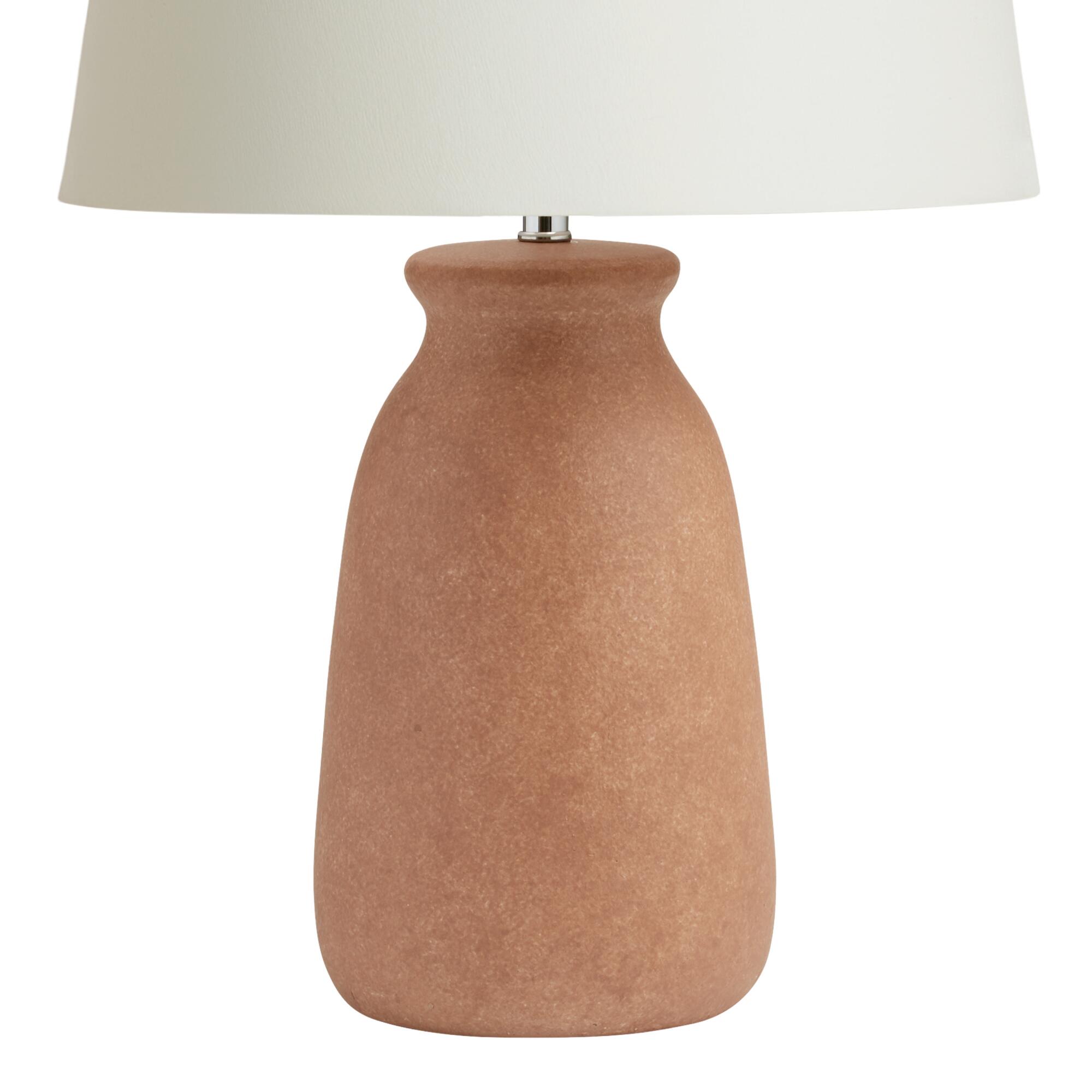 Rustic Terracotta Table Lamp Base: Brown - Ceramic - Medium by World Market