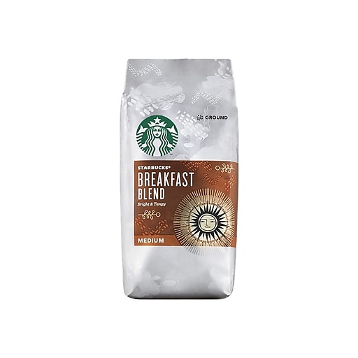 Starbucks Breakfast Blend Ground Coffee, Medium Roast, 16 oz. (11018185)