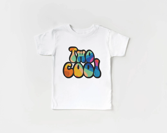 Two Cool 2nd Birthday Shirt, Retro Inspired Groovy Perfect Gift For A 2 Year Old To Wear All Long