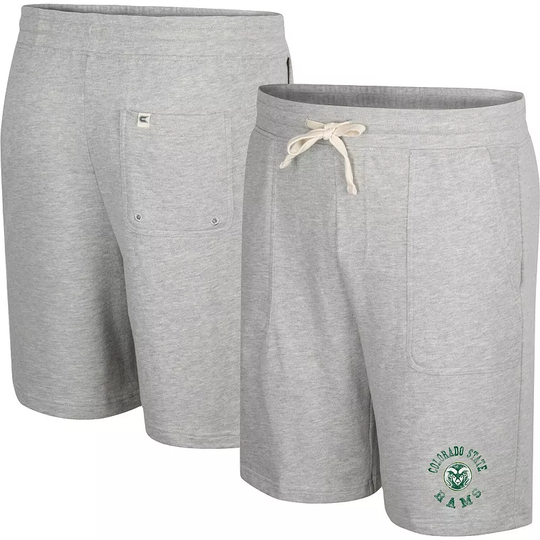 Men's Colosseum Heather Gray Colorado State Rams Love To Hear This Terry Shorts, Size: 3XL, Grey
