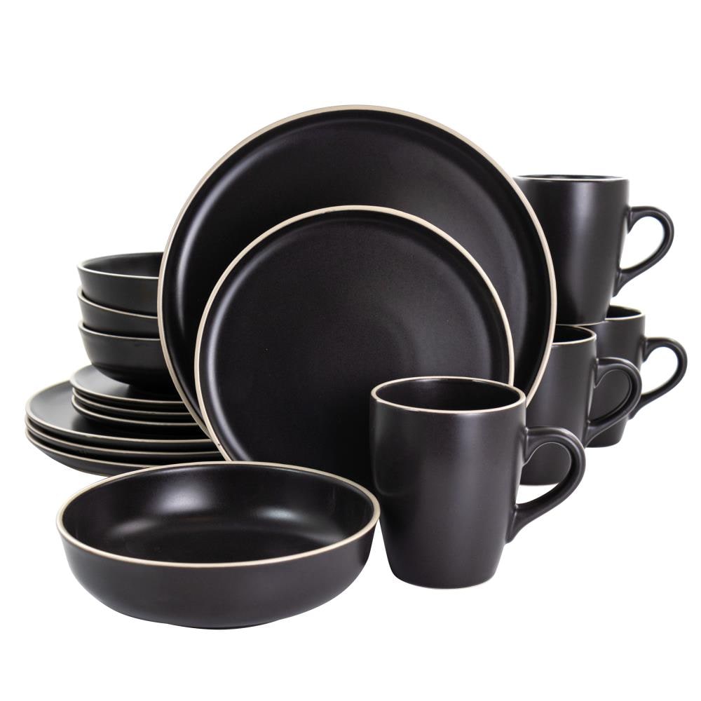 Gibson Elite 16-Piece Black Dinnerware | 849114305M