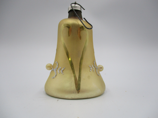 Vintage Set Of Austrian Glass Bell Christmas Tree Ornaments