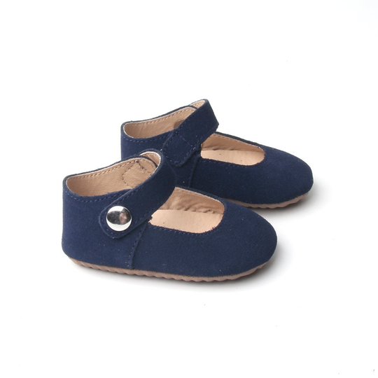 starbie Anti-Slip Baby Mary Jane -Navy Blue, Shoes, Toddler Janes, Blue Moccasins, Girl Shoes