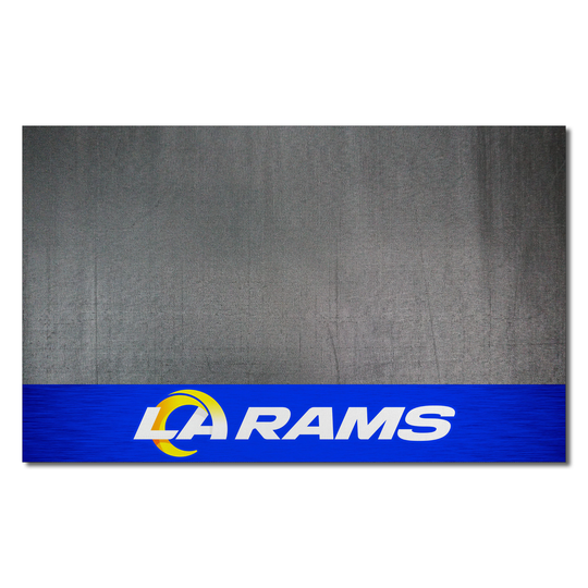 FANMATS Los Angeles Rams Grill Mat Black Vinyl Rectangular Grill Mat | 12202