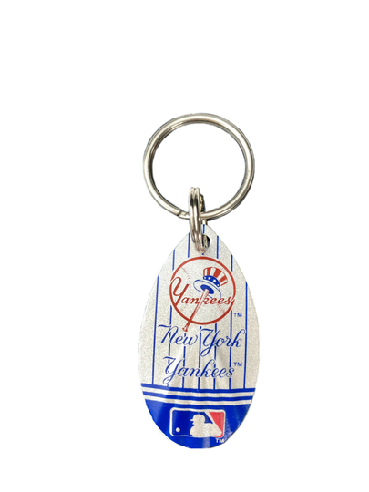 New York Yankees Mlb Baseball Teardrop Spinner Keychain