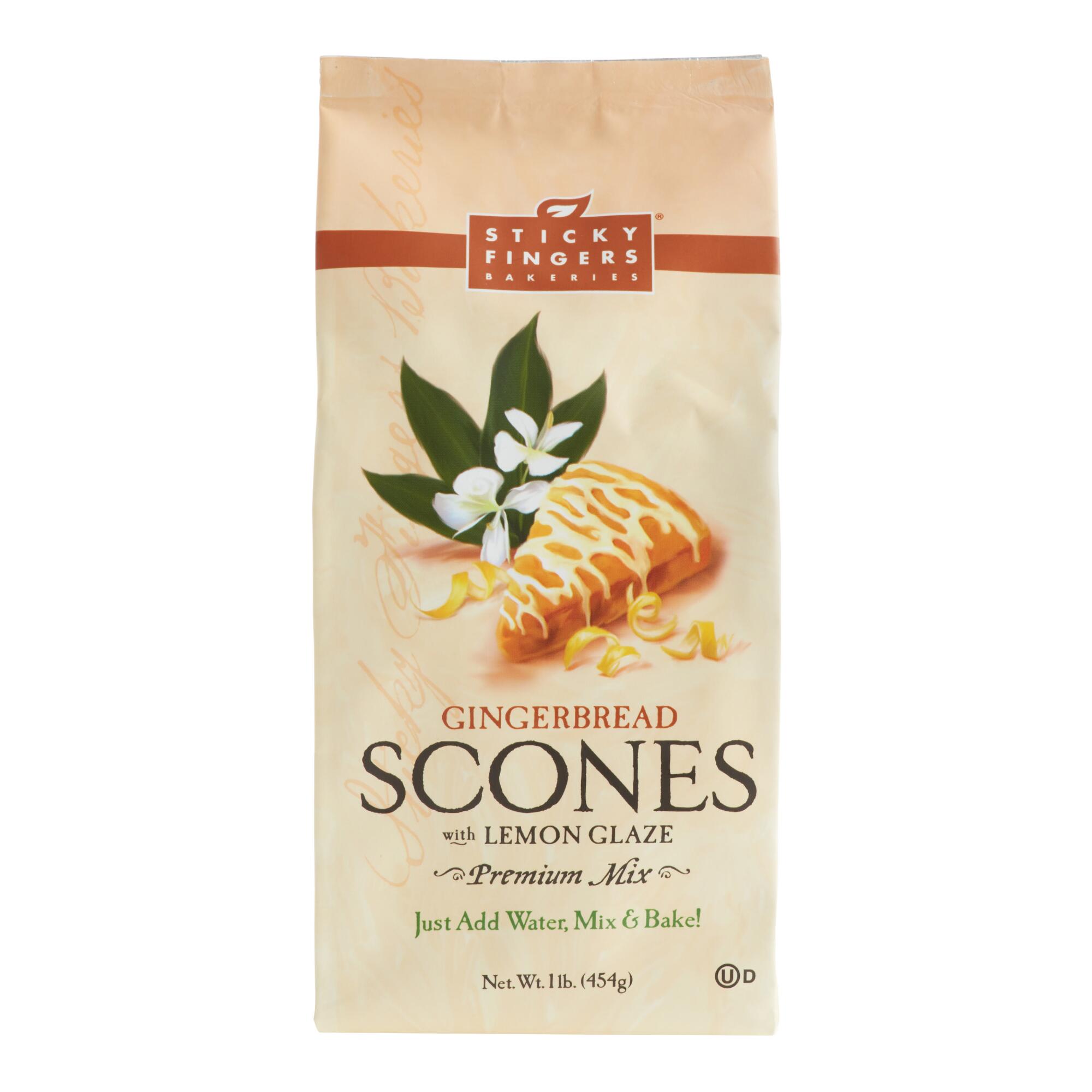 Sticky Fingers Gingerbread With Lemon Glaze Scone Mix by World Market