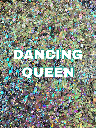 Dancing Queen Silver Color Shift Chunky Glitter Mix | Tumbler Polyester
