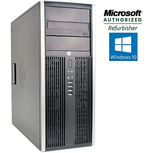 HP Elite 8200 Tower Refurbished Desktop Computer, Intel i7 3.4Ghz, 8GB Memory, 1TB HDD