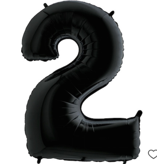 Sale Black Number Balloon 40" Jumbo Balloons 1st 2nd 3rd 4Th 5Th 6Th 7Th 8Th 9Th Birthday Anniversary Girls Boys First Party Gaming For Him