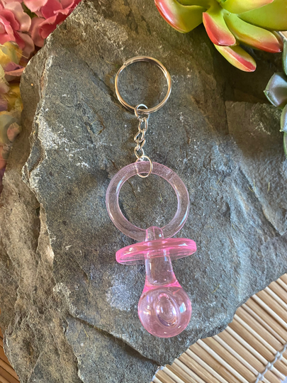 Big Pink Pacifier Key Holder