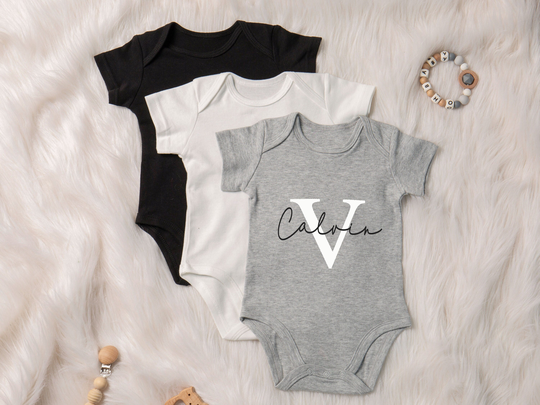 Personalized Baby Name Onesie, Baby Onesie, Custom Bodysuit, Infant Boydysuit, Baby Clothing, Custom Shirt, Baby Shower Gift, 0-24Monthes