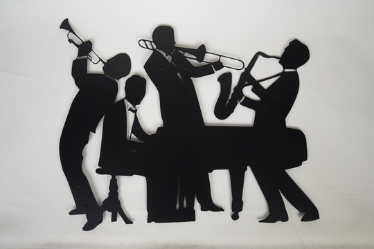 Jazz Group Wall Decor, Metal Sign, New Orleans Fest, Blues Accessory, Mancave Gift For Lovers & Christmas